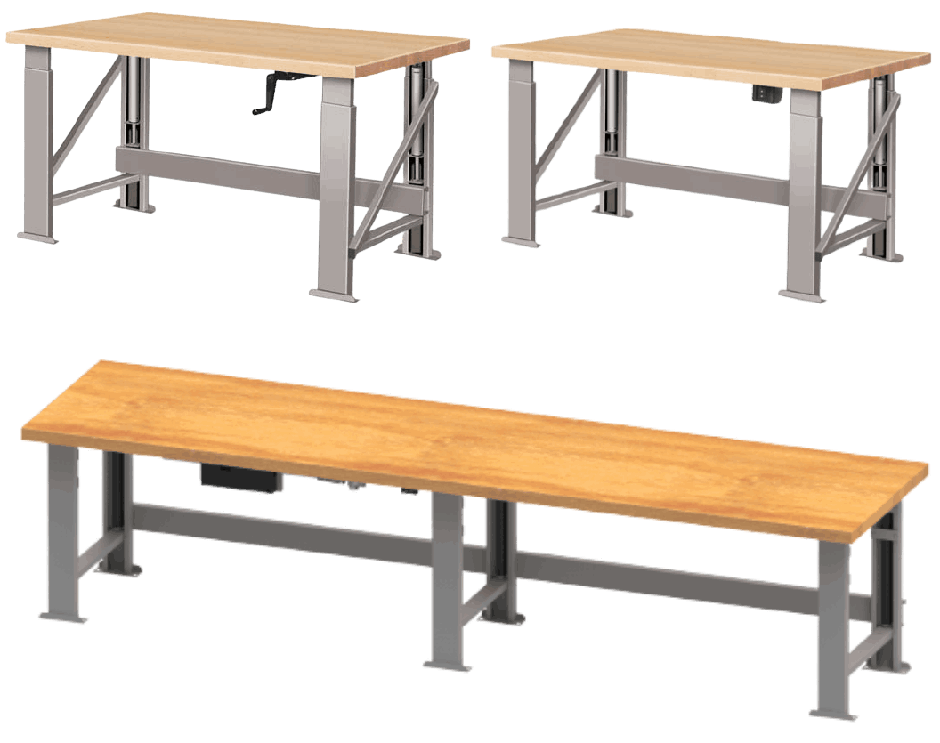 Hardwood Top Hydraulic Benches